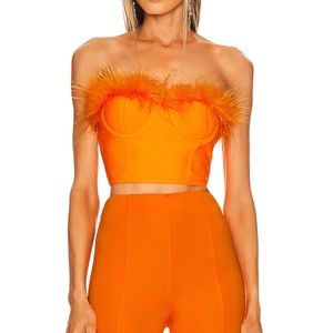 Ramona Bustier Top in Tangerine
superdown Revolve